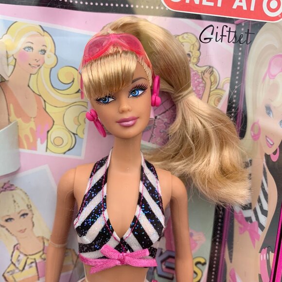 Bathing Suit Barbie Then and Now Doll 2008 Mattel P8038 Target Exclusive - Picture 11 of 12